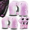 SKATEWIZ Knee and Elbow Pads for Kids 8-14 - Impact Size S Pink White - Knee Pads for Kids - Wrist Guards for Skating Scooter Roller Skates Skateboard - Ice Skates Ages 6-12 view 1