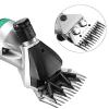 XYEJL Sheep Shears, 200W Brushless Professional Rechargeable Electric Sheep Shears for Shaving Fur Wool in Sheep, Goats, Cattle, Farm Livestock Pet, Animal Hair Clipper,DarkGreen-110V view 3