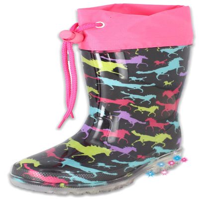 Beck Girls Rain Boots Boat, Multicolor, 11 Little Kid