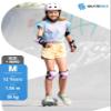 SKATEWIZ Knee and Elbow Pads Adult - Impact Size M Blue - Skating Protective Gear Adult - Wrist Guards for Skating Scooter Roller Skates Skateboard - Ice Skates Men view 2