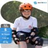 SKATEWIZ Knee and Elbow Pads for Kids 8-14 - Impact Size S Blue - Knee Pads for Kids - Wrist Guards for Skating Scooter Roller Skates Skateboard - Ice Skates Ages 6-12 view 2