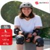SKATEWIZ Knee and Elbow Pads Adult - Impact Size L Black - Skating Protective Gear Adult - Wrist Guards for Skating Scooter Roller Skates Skateboard - Ice Skates Men view 2