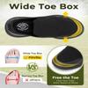 FitVille Plantar Fasciitis Shoes for Men Wide Orthopedic Shoes for Foot Pain Relief - BriskWalk (10.5 Wide, Black) view 3