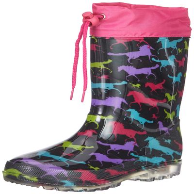 Beck Girls Rain Boots Boat, Multicolor, 11 Little Kid