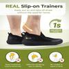 FitVille Plantar Fasciitis Shoes for Men Wide Orthopedic Shoes for Foot Pain Relief - BriskWalk (11 Wide, Black) view 4