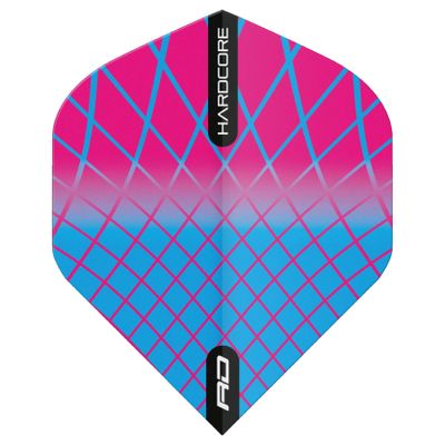 RED DRAGON Hardcore Radical Harlequin Dart Flights - 4 Sets Per Pack (12 Dart Flights in Total)