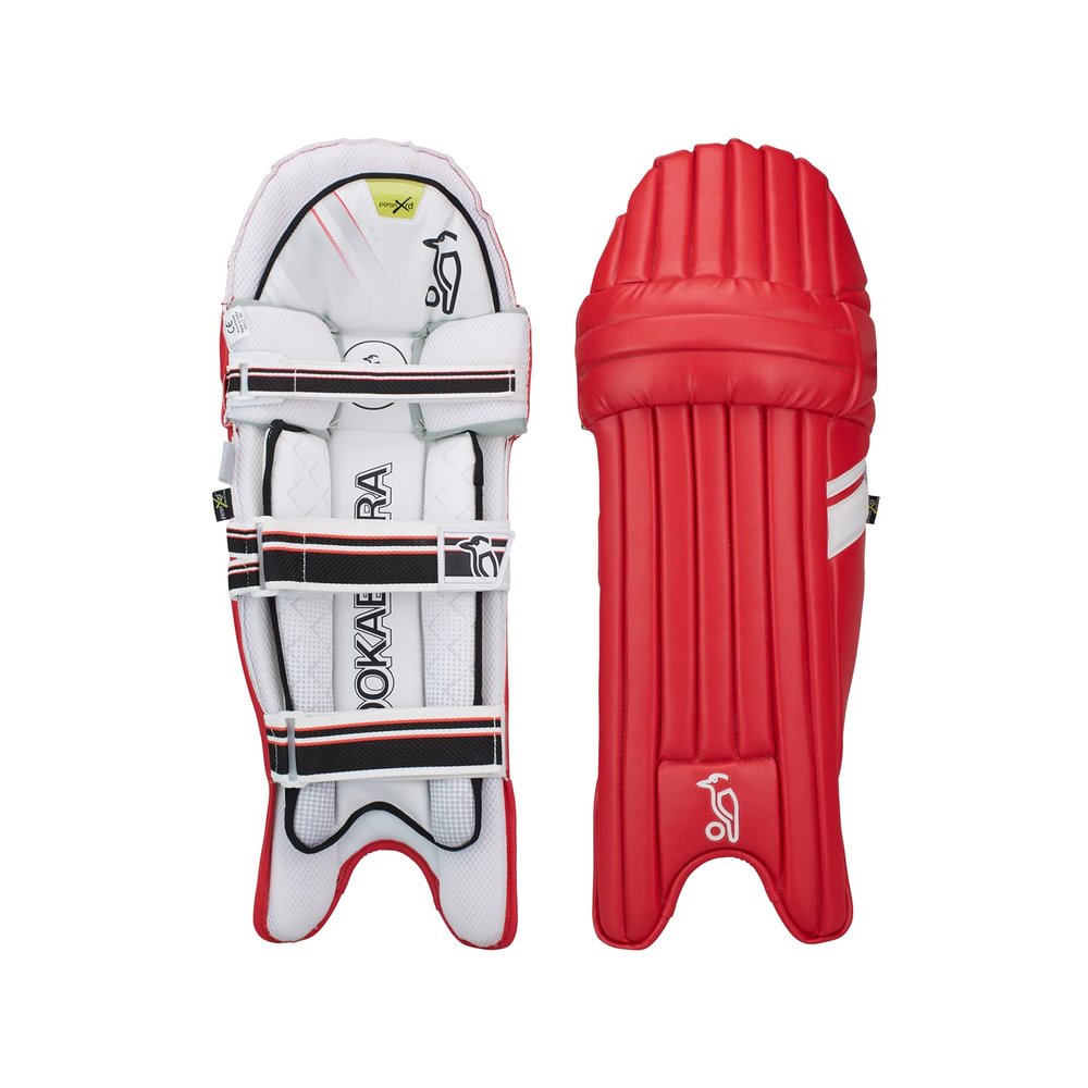 KOOKABURRA Unisex's 2.1 T/20 Batting Pads-Red Cricket, Adult Left Hand