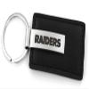 Aminco NFL Las Vegas Raiders Leather Keychain with Laser Engraved Logo view 1
