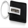 Aminco NFL Dallas Cowboys Leather Keychain with Laser Engraved Logo