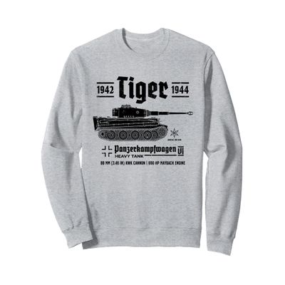 Tiger Panzer PzKpfw VI Second World War Vintage Sweatshirt