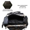 Exos Tactical Range Bag - Medium Size Range Bag for Shooting - Gun Case for Handguns, Ammo Storage, Tactical Backpack, Molle Webbing, Free Subdued USA Patch, Designed in the USA (Black Leapord) view 2