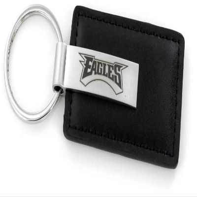 Aminco NFL Philadelphia Eagles Leather Keychain with Laser Engraved Logo