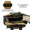 Exos Tactical Range Bag - Medium Size Range Bag for Shooting - Gun Case for Handguns, Ammo Storage, Tactical Backpack, Molle Webbing, Free Subdued USA Patch, Designed in the USA (Coyote Tan) view 2