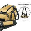 Exos Tactical Range Bag - Medium Size Range Bag for Shooting - Gun Case for Handguns, Ammo Storage, Tactical Backpack, Molle Webbing, Free Subdued USA Patch, Designed in the USA (Coyote Tan) view 3