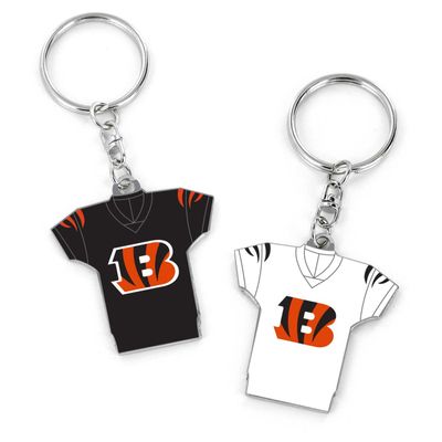 Aminco International NFL Cincinnati Bengals Reversible Home/Away Jersey Keychain