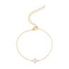 PAVOI Diamond Solitaire Bridesmaid Bracelet for Women, Yellow Gold, Diamond view 1