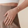 PAVOI Diamond Solitaire Bridesmaid Bracelet for Women, Yellow Gold, Diamond view 2
