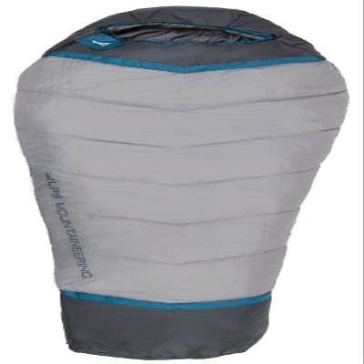 ALPS Mountaineering Blaze +20 Mummy Sleeping Bag XL, Gray/Charcoal - New