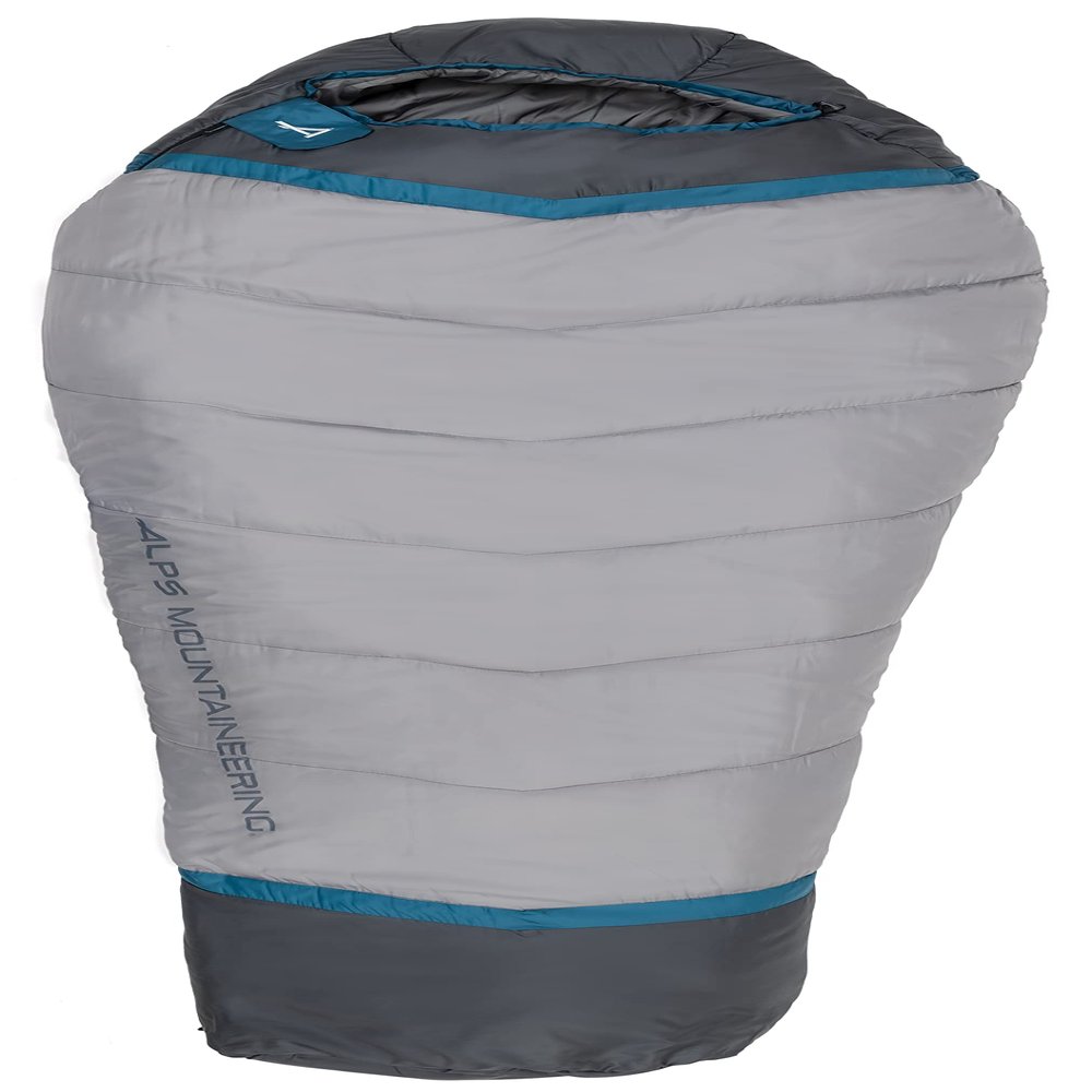 ALPS Mountaineering Blaze +20 Mummy Sleeping Bag XL, Gray/Charcoal - New
