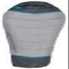 ALPS Mountaineering Blaze +20 Mummy Sleeping Bag XL, Gray/Charcoal - New view 1