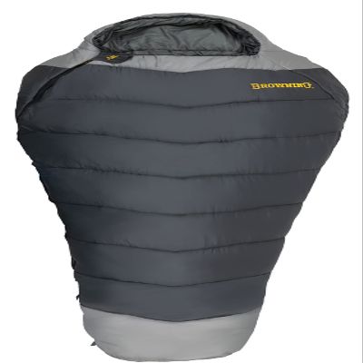 Browning Camping Denali -30 Mummy Sleeping Bag, Charcoal/Gray
