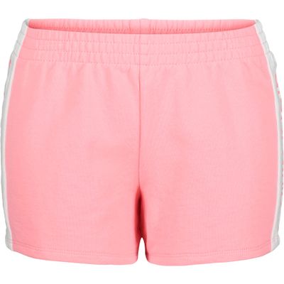 Calvin Klein Girls' Performance Running Shorts, Quick-Drying Mesh, Elastic Waistband & Pull-On Style, Pink Colorblock, 8-10