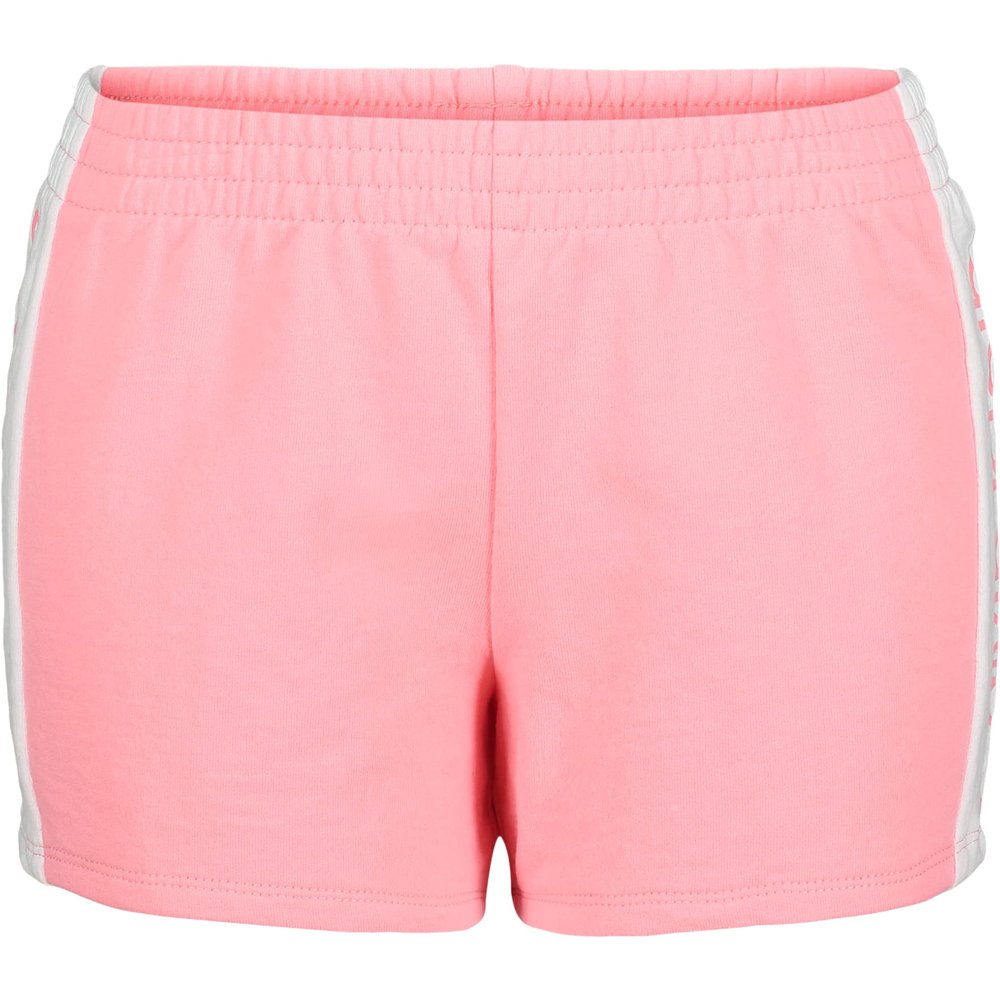 Calvin Klein Girls' Performance Running Shorts, Quick-Drying Mesh, Elastic Waistband & Pull-On Style, Pink Colorblock, 8-10