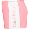Calvin Klein Girls' Performance Running Shorts, Quick-Drying Mesh, Elastic Waistband & Pull-On Style, Pink Colorblock, 8-10 view 2