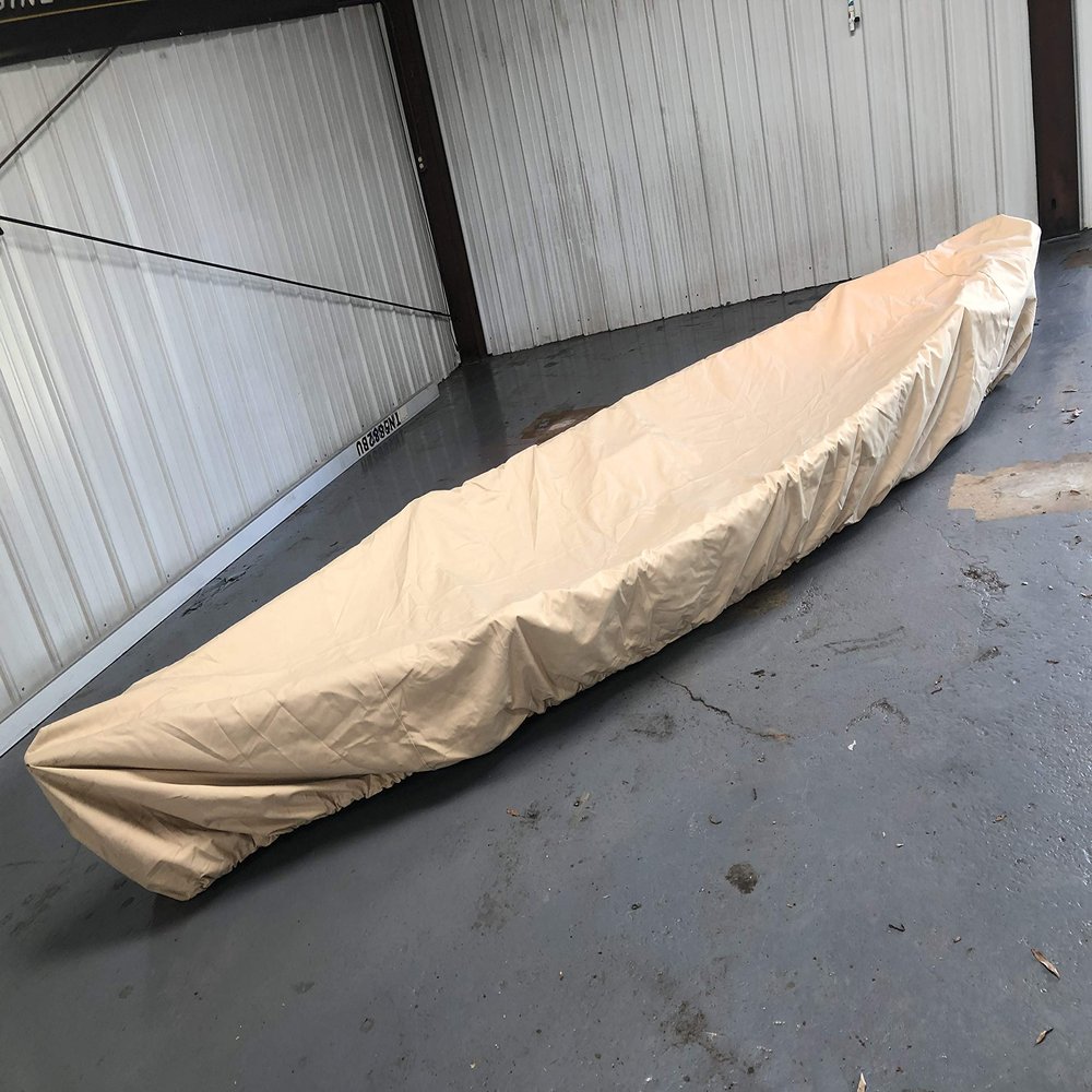 8' Canoe/Kayak Cover by Cypress Rowe Outfitters ,16 Ounce Canvas for Indoor or Outdoor storage