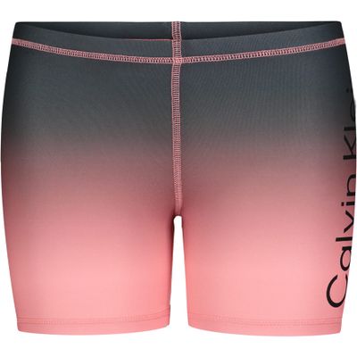 Calvin Klein Girls' Performance Bike Shorts, Soft & Stretchy with Flat Waistband & Snug Fit, Pink Ombre, 8-10
