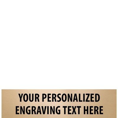 Crown Awards 2.5" Wx.63 H Small Gold Engrave Plate for Fantasy Football Perpetual Trophy with Custom Engraving