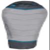 ALPS Mountaineering Blaze +20 Mummy Sleeping Bag Regular, Gray/Charcoal - New view 1