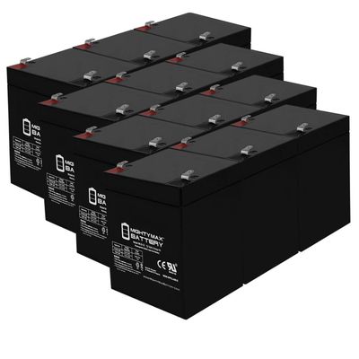 Mighty Max Battery 12V 5AH SLA Replacement Battery for NPP NP12-5Ah - 12 Pack