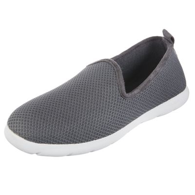 isotoner mens Sport Knit Indoor/Outdoor Closed Back Slipper, Mineral, 9 US