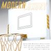 Franklin Sports Mini Basketball Hoop - Premium Gold Chrome Wall Mounted Backboard Mini Hoop with Rim + Net - Ball Included - Perfect Bedroom Accessory view 3