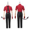 Weixu Cosplay Costume Uniform Blazer Shirt Pants Full Set with Tail Tie Glasses Halloween Outfit for Men XL view 4