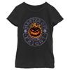 Disney Girl's Master of Fright T-Shirt, Black, Small view 1