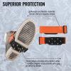 GGS Ice Cleats for Shoes & Boots  Non-Slip, Mid-Sole Spikes with Adjustable Strap for Traction in Snow and Ice, Winter Hiking, Fishing, Walking, and Climbing, One Size view 3