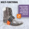 GGS Ice Cleats for Shoes & Boots  Non-Slip, Mid-Sole Spikes with Adjustable Strap for Traction in Snow and Ice, Winter Hiking, Fishing, Walking, and Climbing, One Size view 4