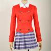 Weixu The Musical Rock Cosplay Costume Red School Uniform Dress Halloween Outfit for Women L view 2