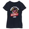 Disney Girl's Naughty Animal List T-Shirt, Navy, X-Small view 1