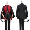 Weixu Cosplay Costume Uniform Blazer Shirt Pants Full Set with Tail Tie Glasses Halloween Outfit for Men S view 2