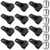 Upgrade Large Tarp Clips Heavy Duty Lock Grip - Total 24 PCs Tarp Clamps Thumb Screw Tent Fasteners with Carabiner for Camping Awnings Caravan Canopies Car Truck Swimming Pool Boat Cover Clips view 1