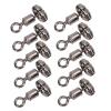 Alomejor Fishing Rolling Swivel Alloy Brass Swivels Nickle Rolling Solid Rings Triple Swivel Cross Line Fishing Connectors(Small) view 1