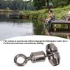Alomejor Fishing Rolling Swivel Alloy Brass Swivels Nickle Rolling Solid Rings Triple Swivel Cross Line Fishing Connectors(Small) view 4