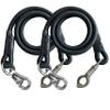 Majestic Ally Pack of 2, Bungee Trailer Tie for Horse Haulage with Panic Snap and Bull Snap - 36 Inch (Black) view 3