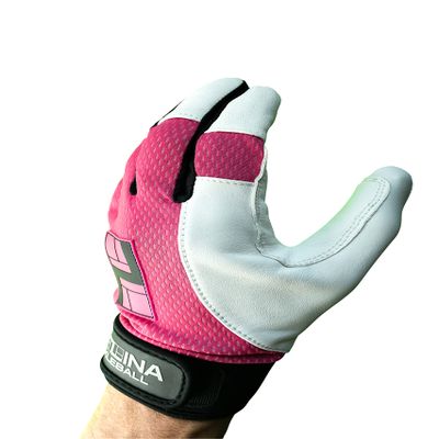 CUZINA HexPro Pickleball Racquetball Glove (Power Pink/White, XS, Left)