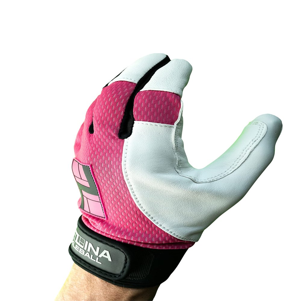 CUZINA HexPro Pickleball Racquetball Glove (Power Pink/White, XS, Left)