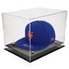 OnDisplay Deluxe UV-Protected Baseball Hat/Helmet Display Case - Black Base - Luxe Handmade Acrylic Case for Autographed Ball Caps, Helmets and More view 1