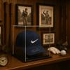OnDisplay Deluxe UV-Protected Baseball Hat/Helmet Display Case - Black Base - Luxe Handmade Acrylic Case for Autographed Ball Caps, Helmets and More view 2